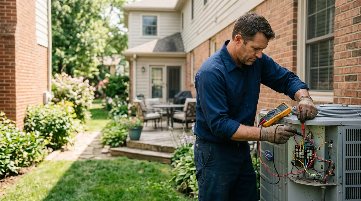 HVAC technician working near West Jordan, UT